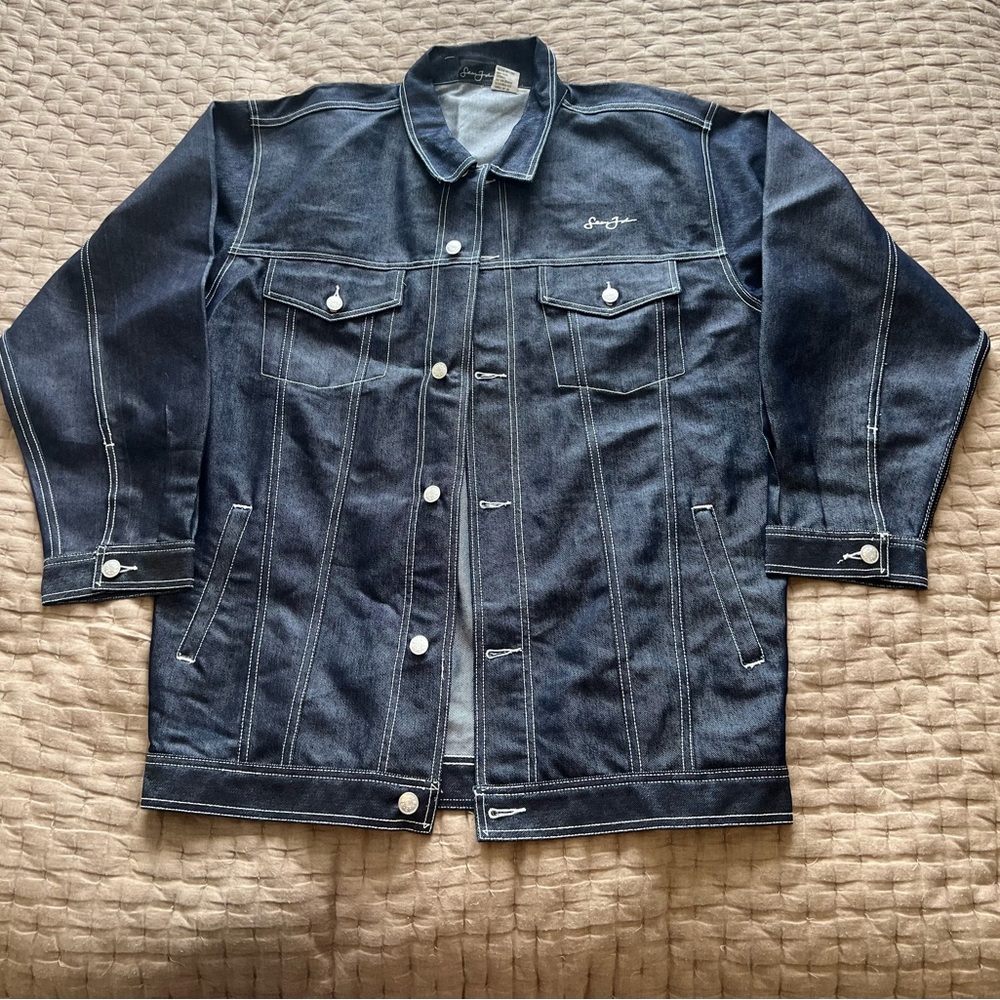Y2K 2009 Sean John Dark Denim Jacket Size XL